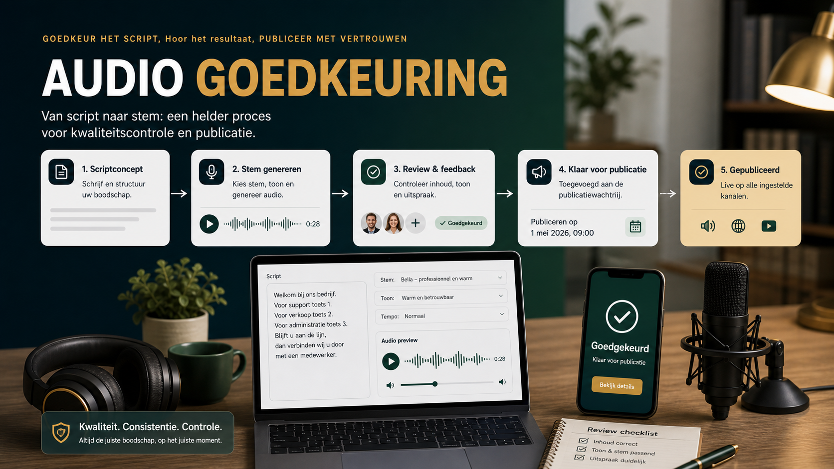AI-stemmen in slimme communicatiestromen