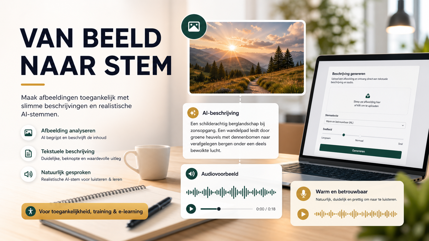 Afbeeldingen uitleggen met tekst én stem: van kijken naar begrijpen